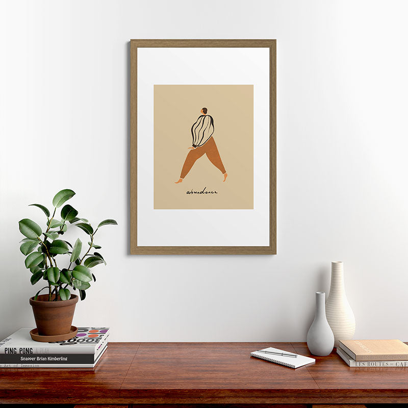 A for Abundance Framed Art Print