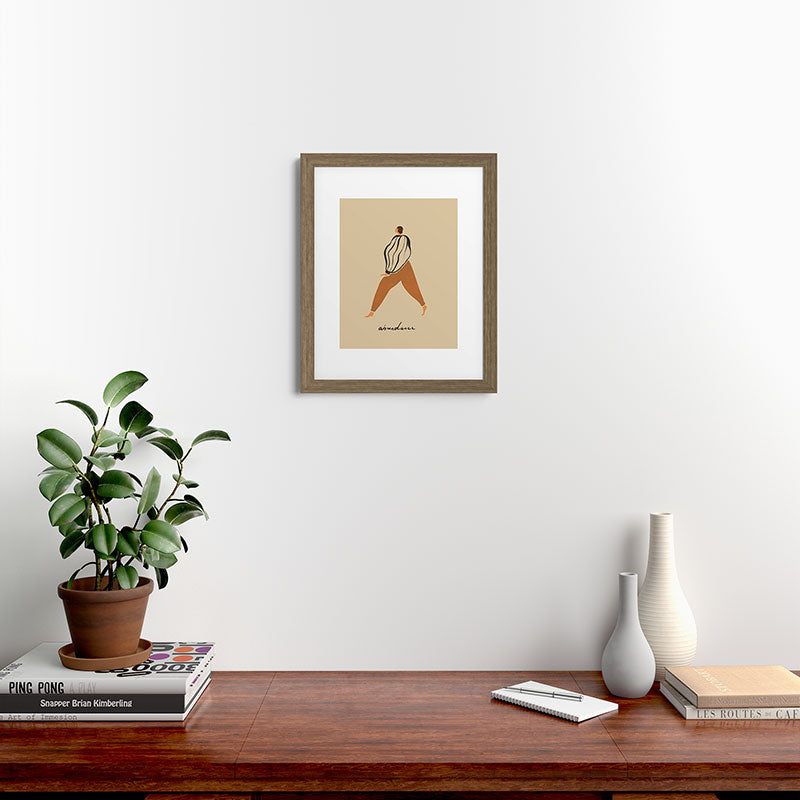 A for Abundance Framed Art Print