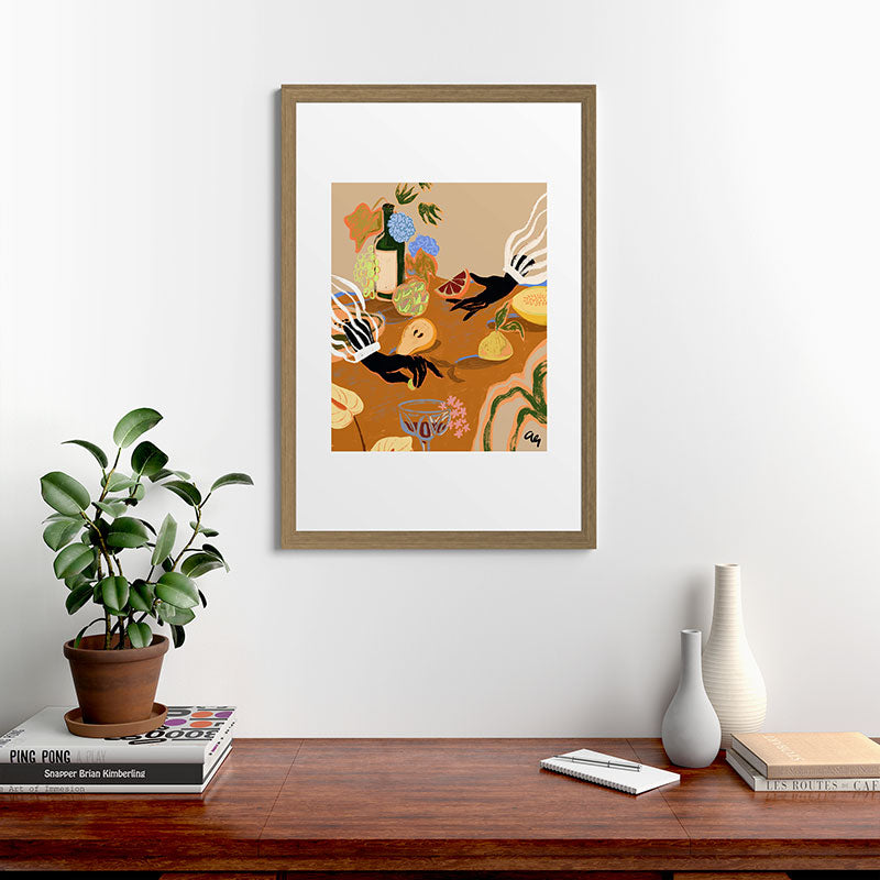 A Handful of Love Framed Art Print