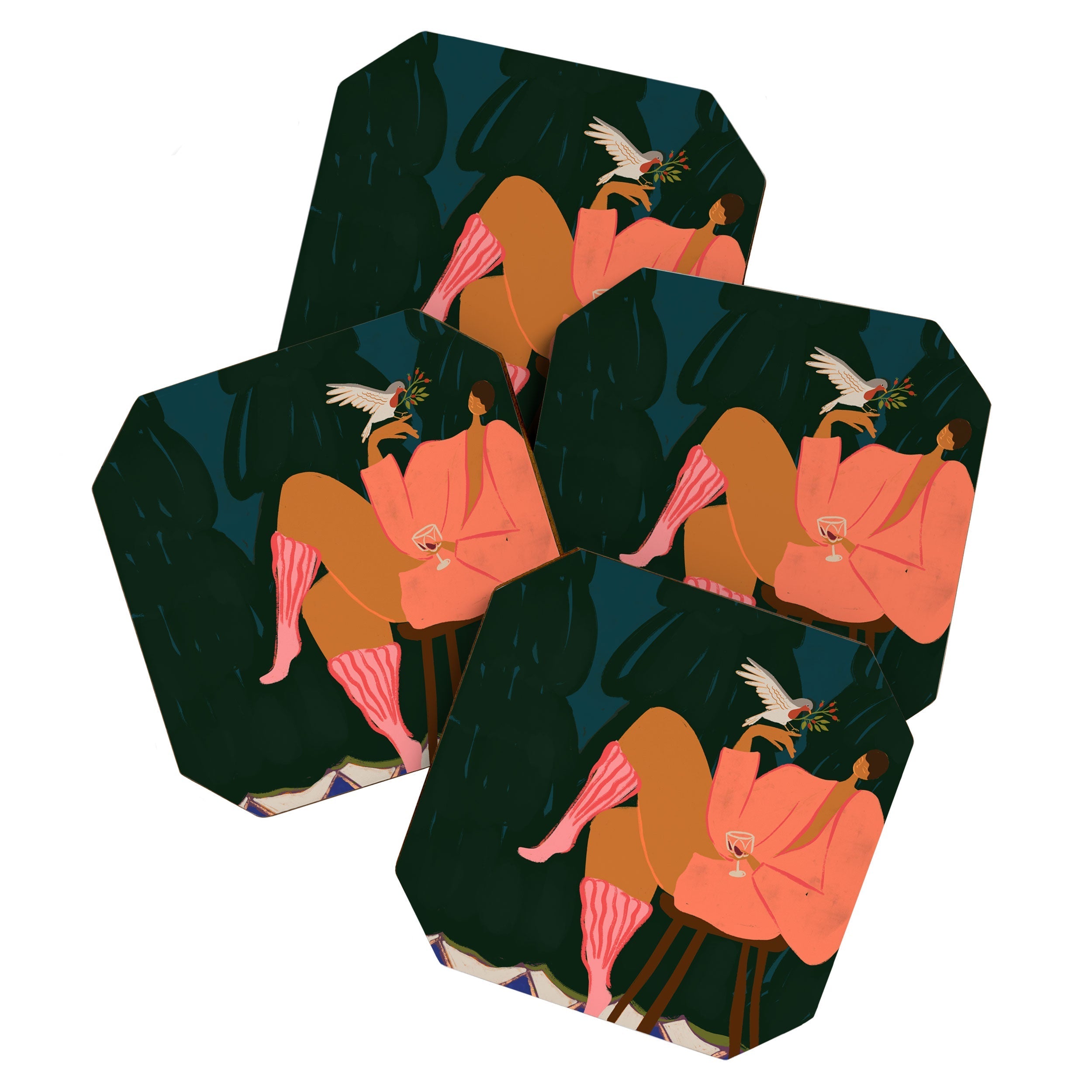 A Lil Birdy Told Me Coaster
