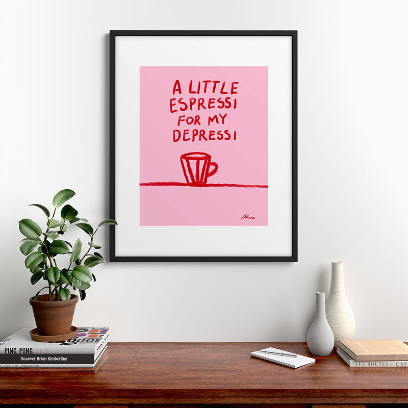 A Little Espressi  Framed Art Print