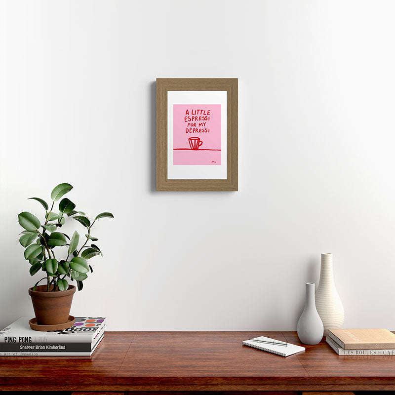 A Little Espressi  Framed Art Print