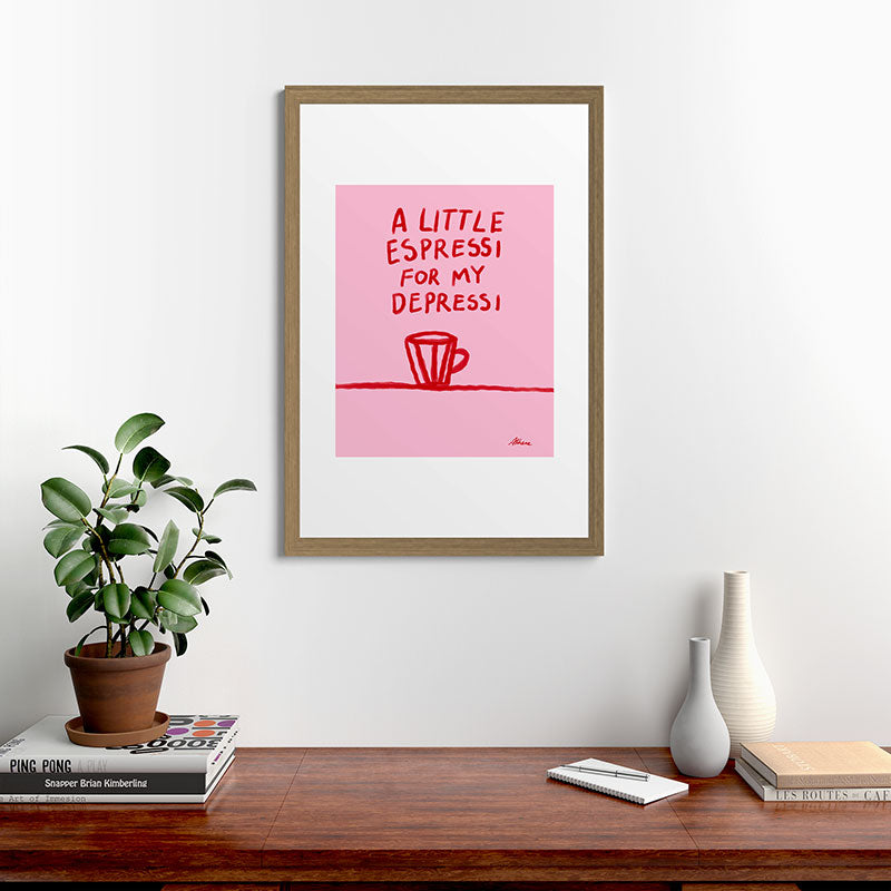 A Little Espressi  Framed Art Print