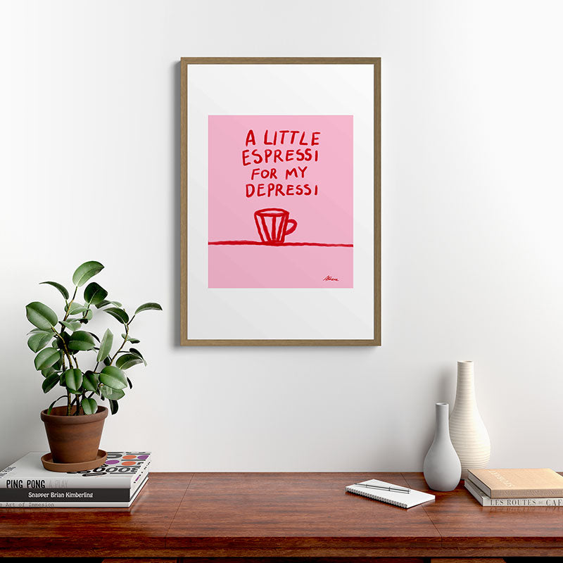 A Little Espressi  Framed Art Print