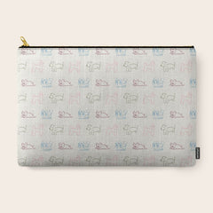 4 Pup Pals Doodle Carry All Pouch
