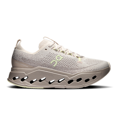 On Running Women's Cloudsurfer Max Shoes - Pelican / Limelight