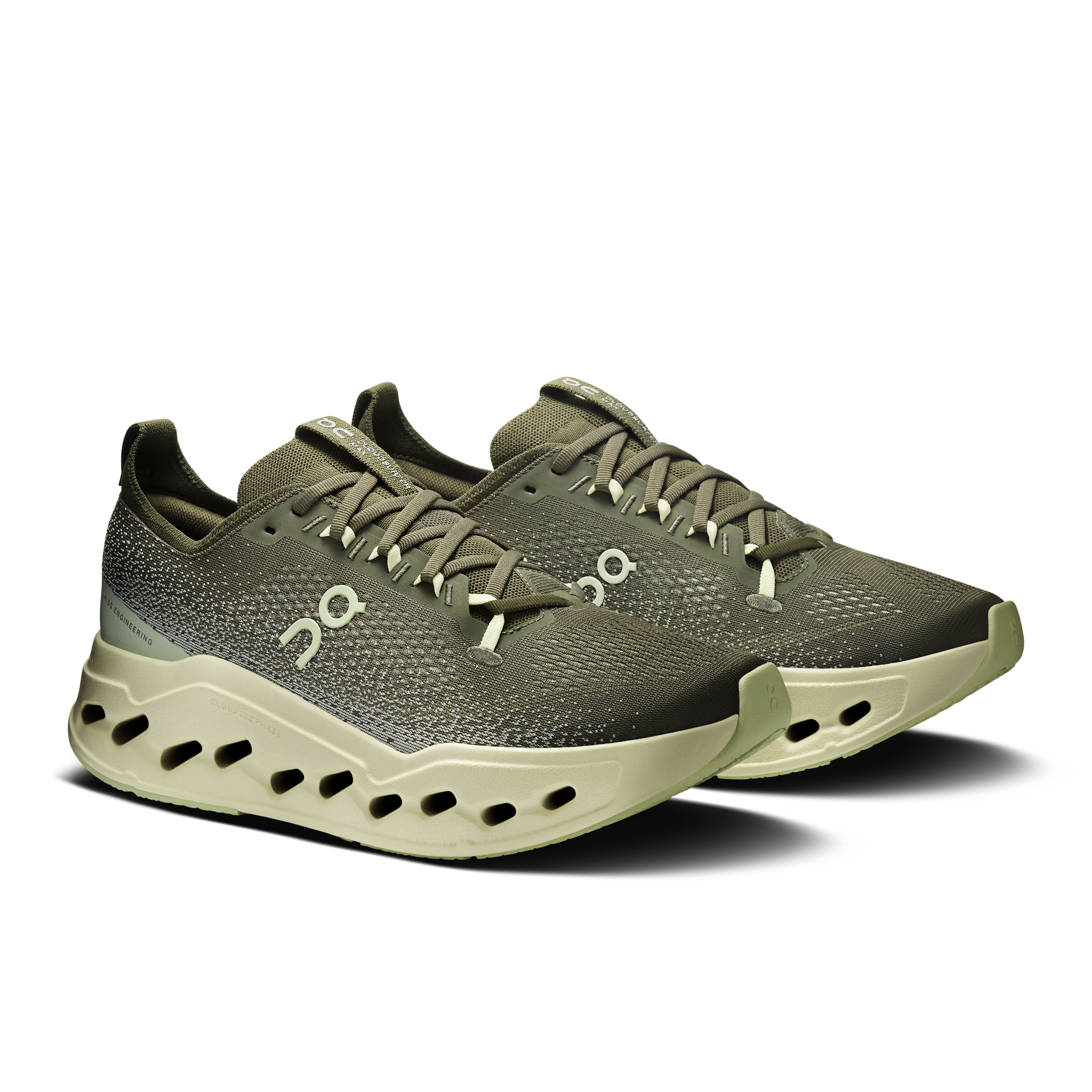 On Running Men's Cloudsurfer Max Shoes - Olive / Seedling