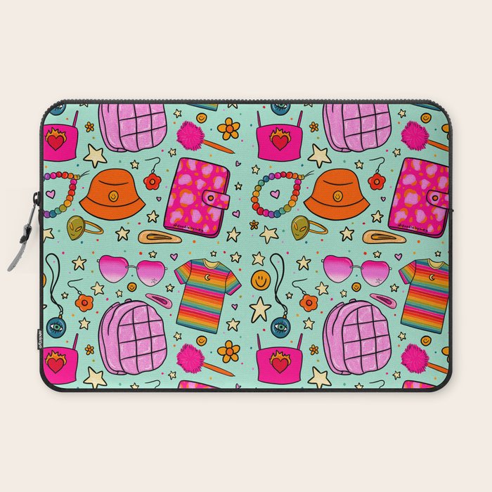 90's Things Print Laptop Sleeve