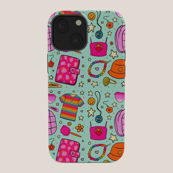 90's Things Print iPhone Case