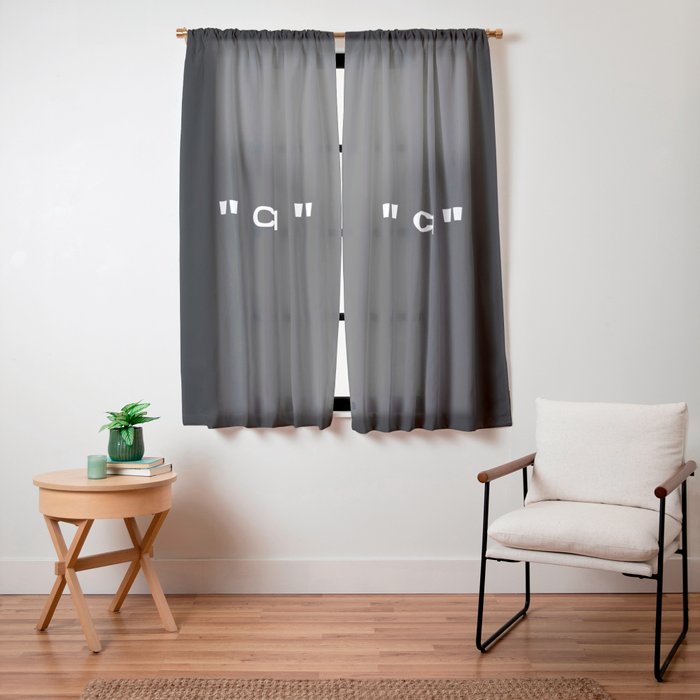 " Art " (Negative) Window Curtain