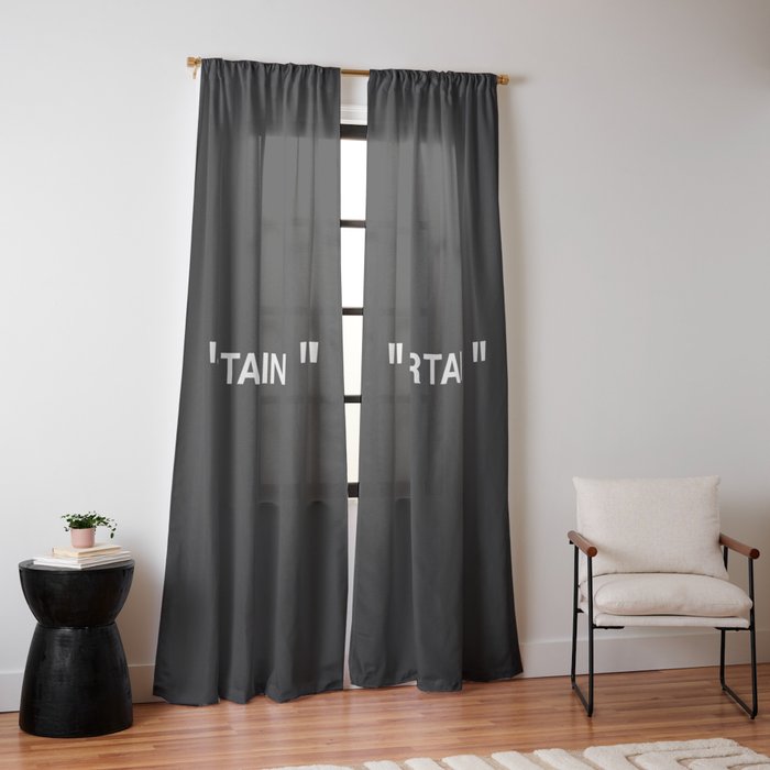 " Art " (Negative) Window Curtain