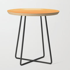 70s Style Golden Sunset Abstract Landscape Side Table