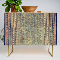 18th Century Indian Tree Textile Digital Art Painting  Credenza