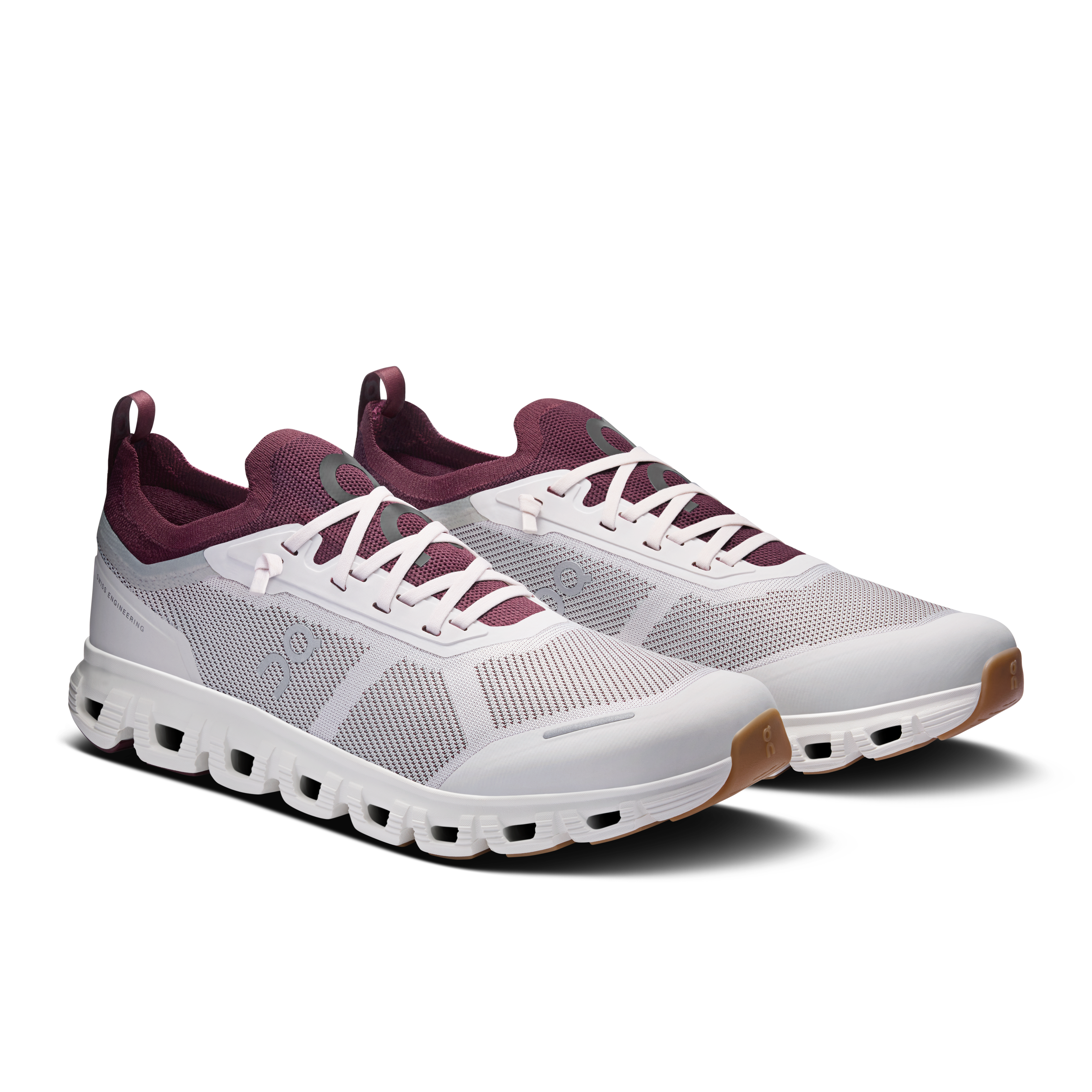 On Running Men's Cloud 6 Versa Shoes - Silver / Maroon