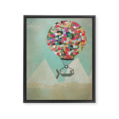 a little adventure Framed Canvas Print