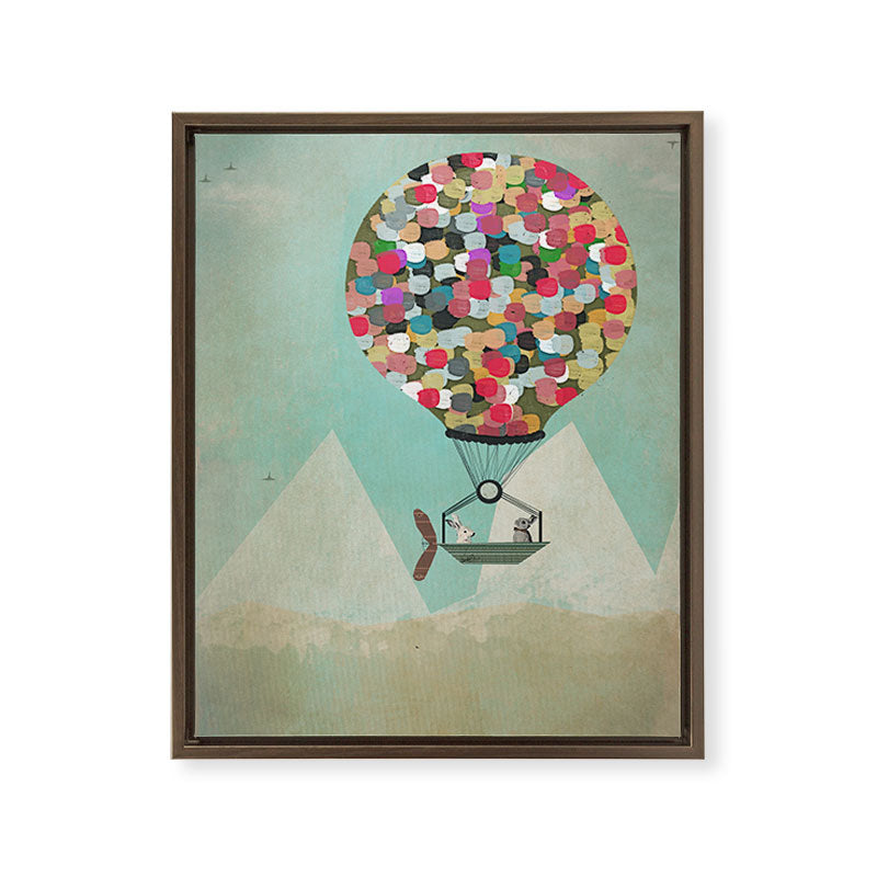 a little adventure Framed Canvas Print