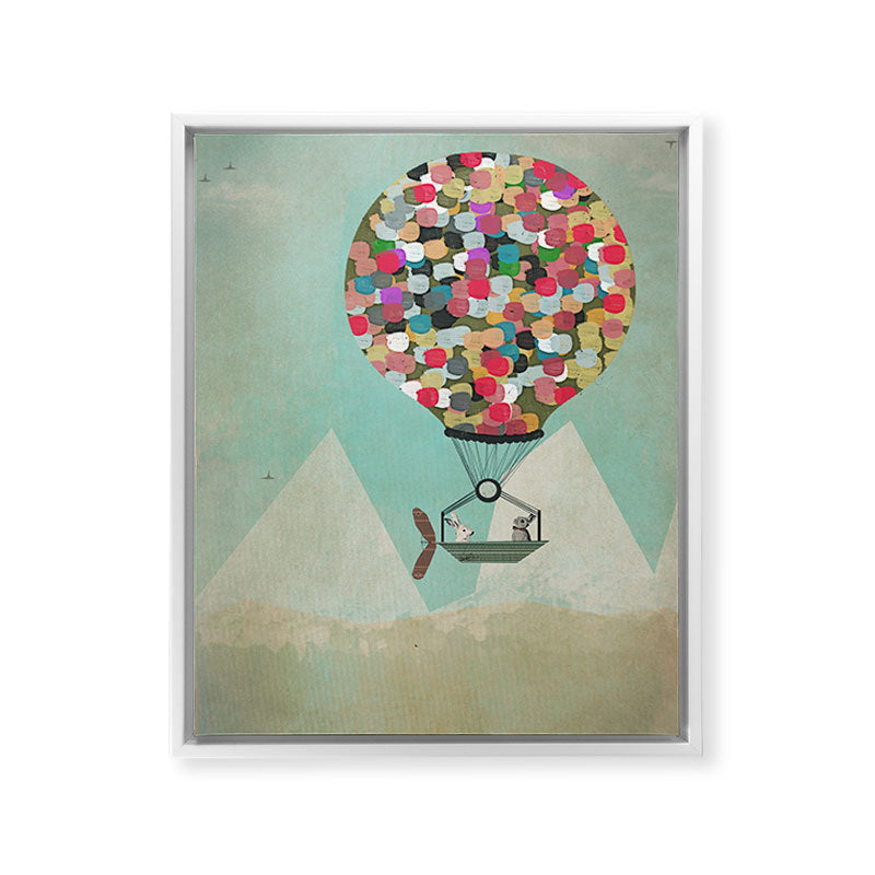 a little adventure Framed Canvas Print