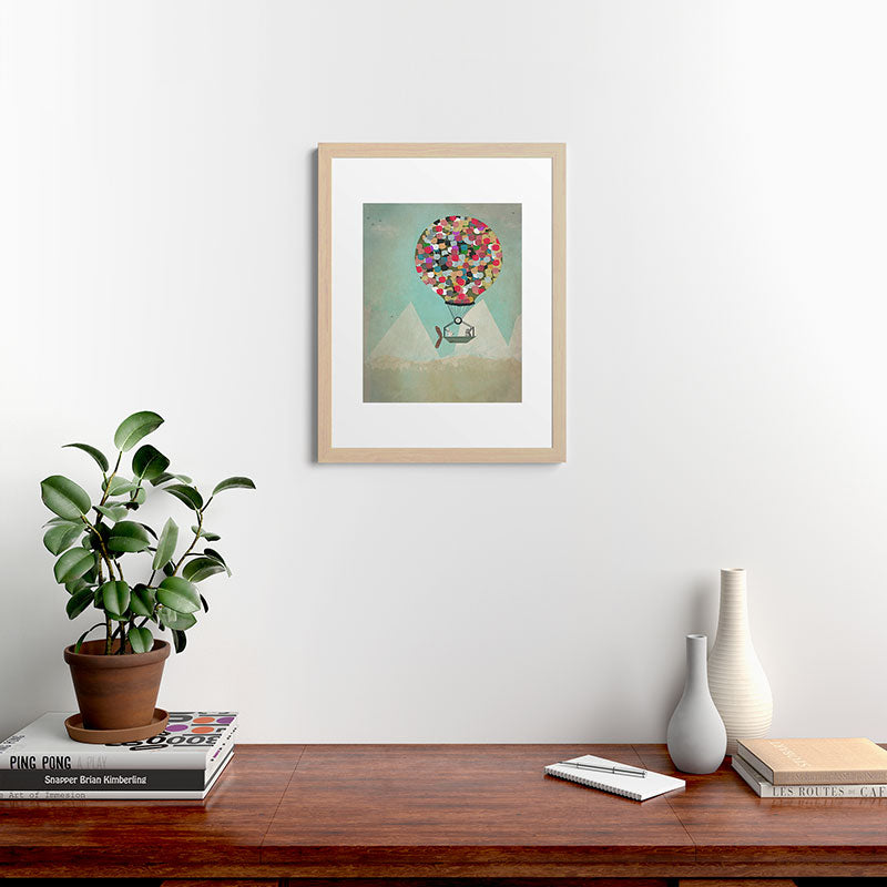 a little adventure Framed Art Print