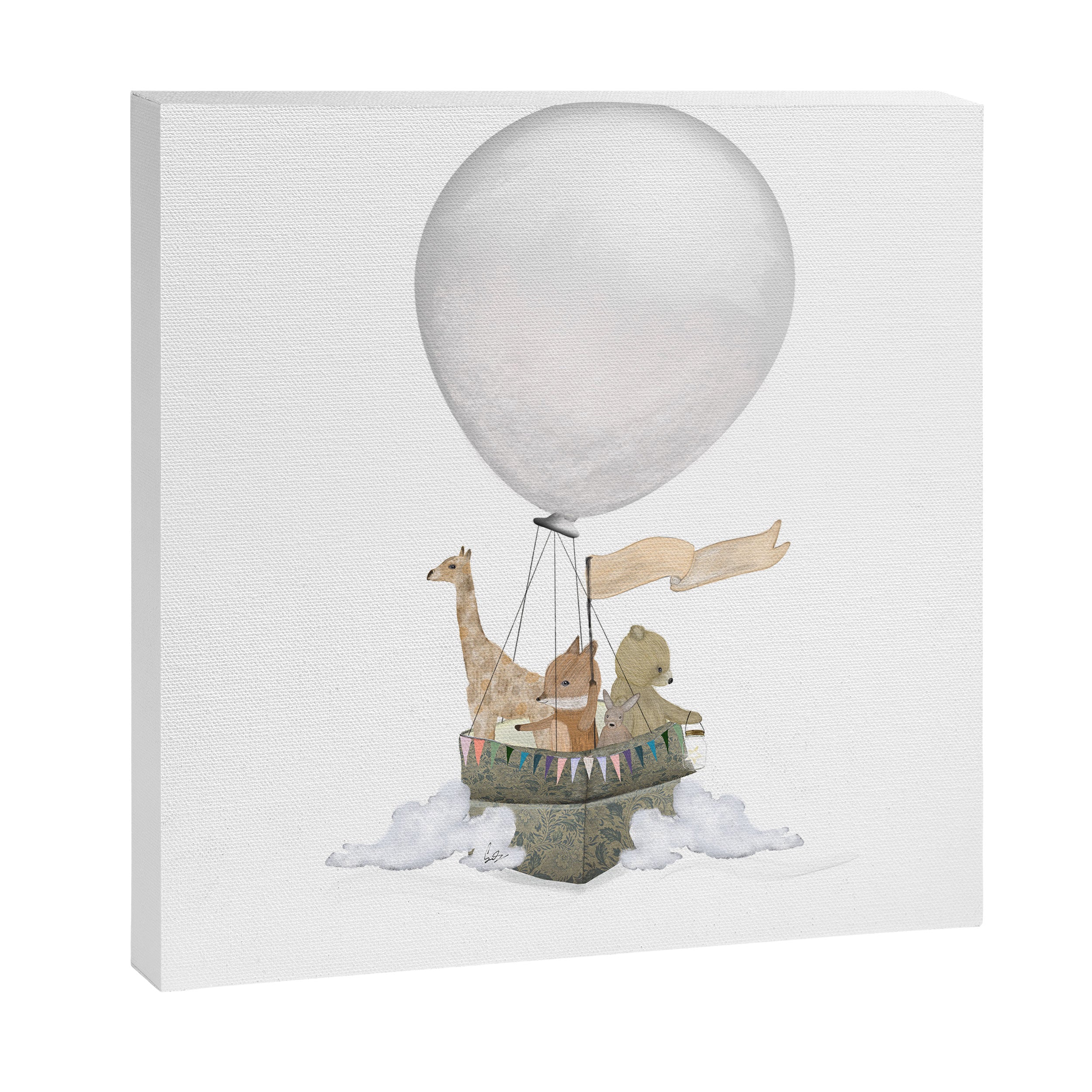 a little balloon adventure Canvas Print