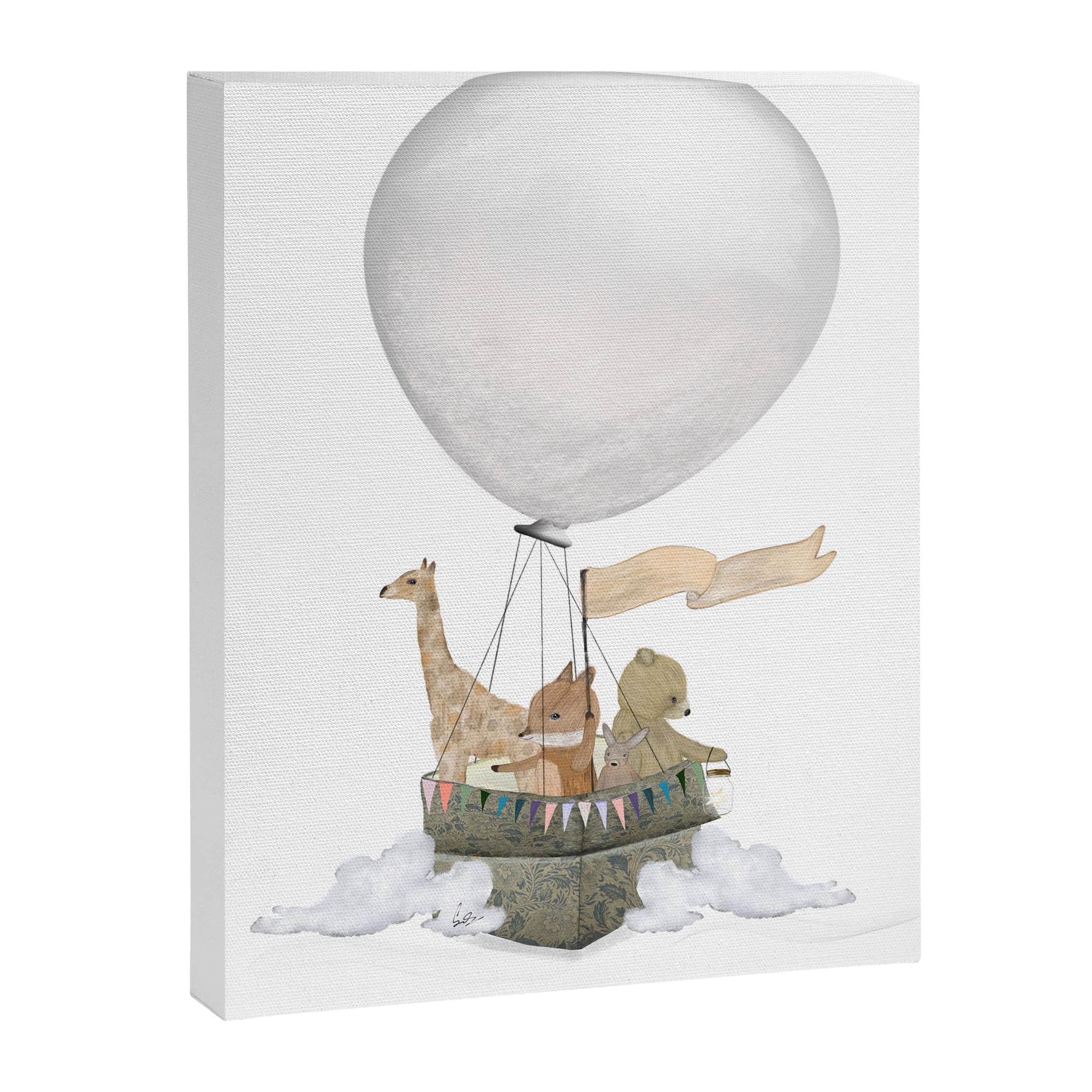 a little balloon adventure Canvas Print