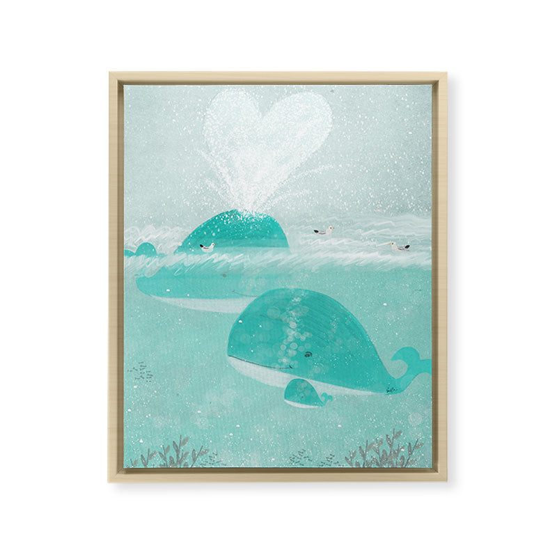 a little love Framed Canvas Print