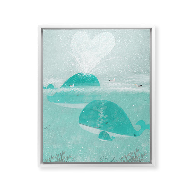a little love Framed Canvas Print