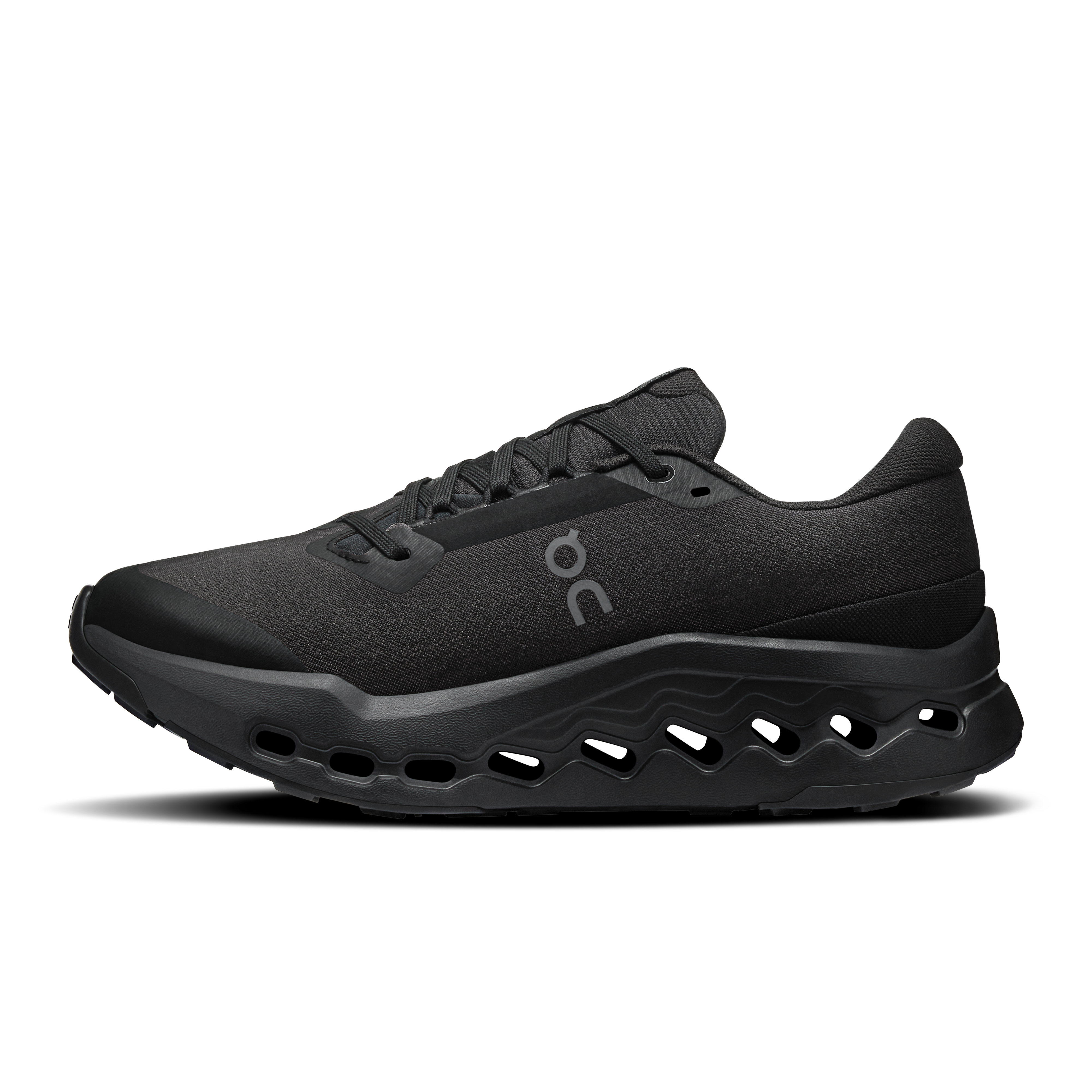 On Running Women's Cloudsurfer Trail 2 Waterproof Shoes - Black / Black