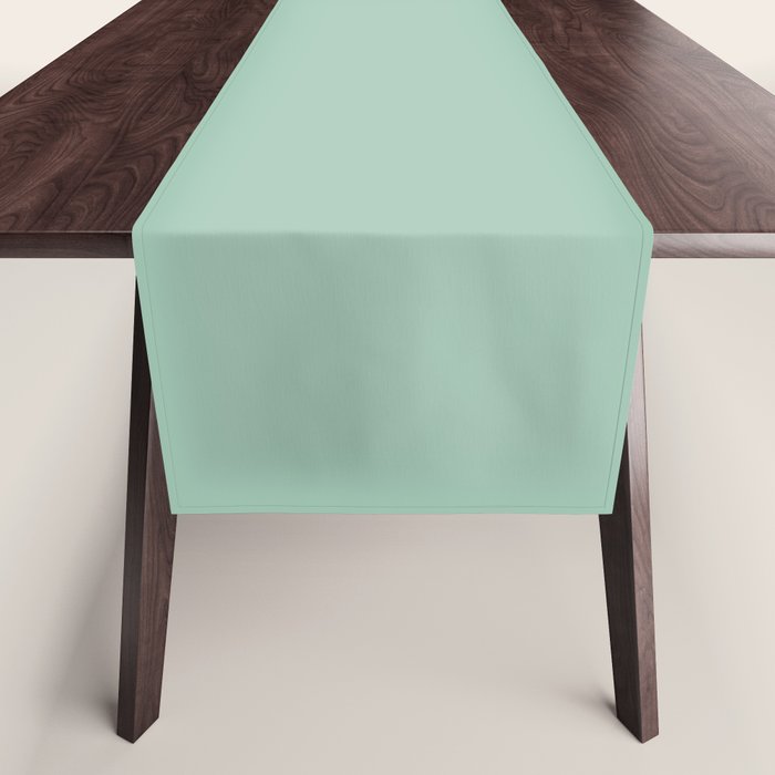 1950s Atomic Age Retro Starbursts in Aqua Mint and Black Table Runner