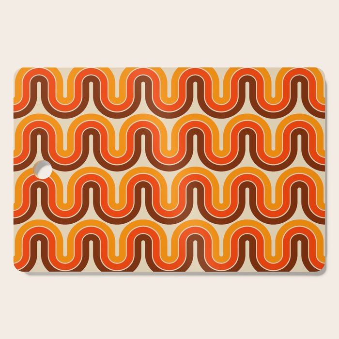 70s Retro Vintage Style 821 Autumn Cutting Board