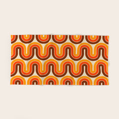 70s Retro Vintage Style 821 Autumn Bath Towel