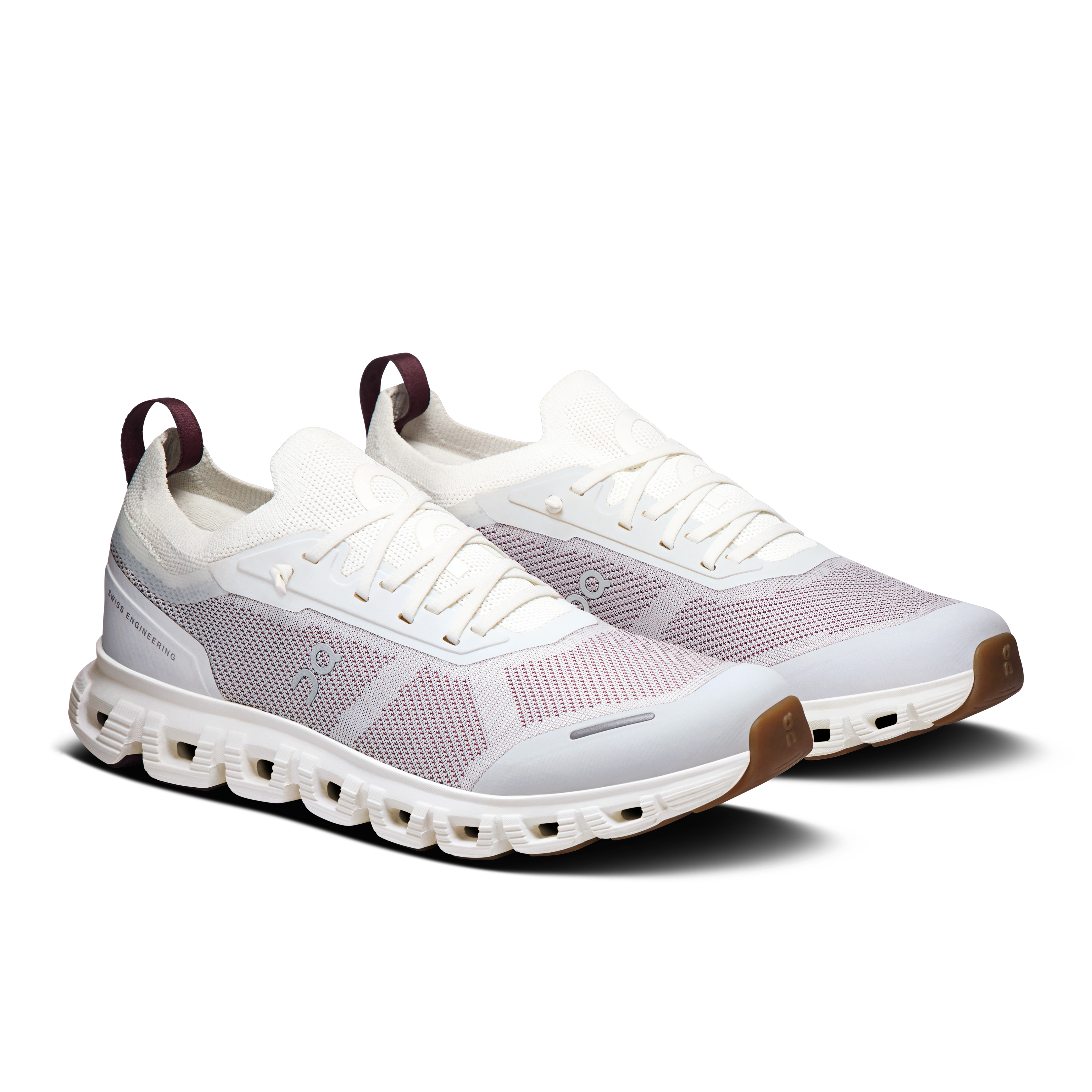 On Running Women's Cloud 6 Versa Shoes - Ice / Maroon