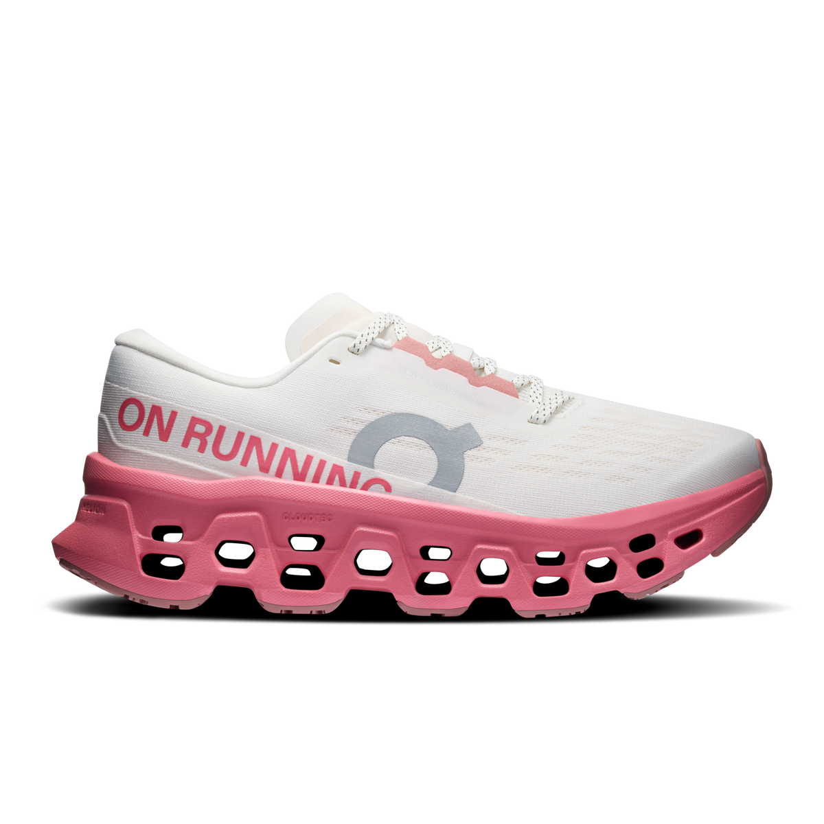 On Running Women's Cloudmonster 3 Shoes - Ivory / Camellia