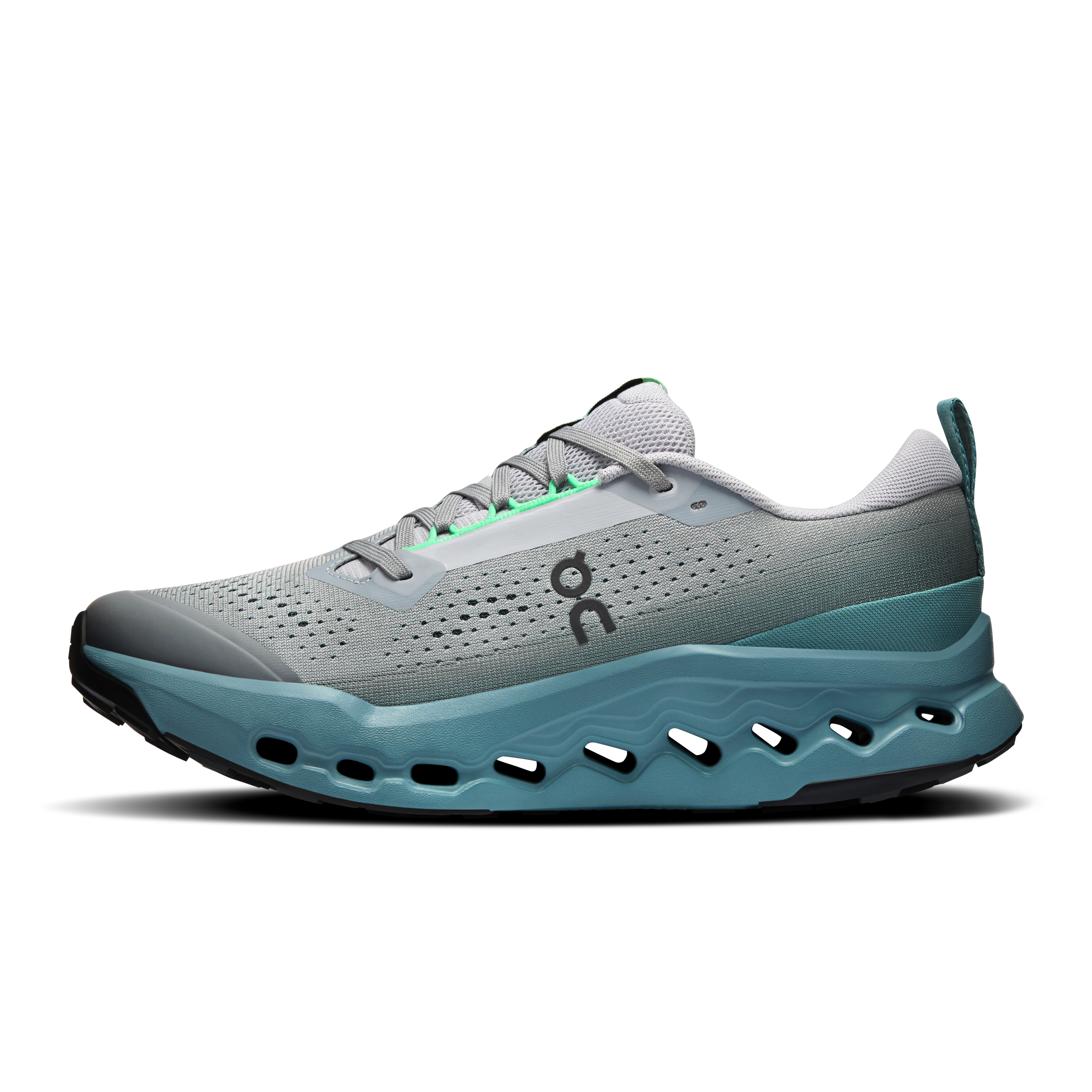 On Running Men's Cloudsurfer Trail 2 Shoes - Platinum / Tide