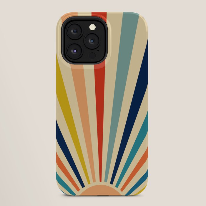 60s retro sun  iPhone Case