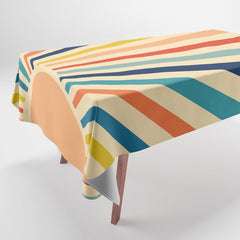 60s retro sun  Tablecloth