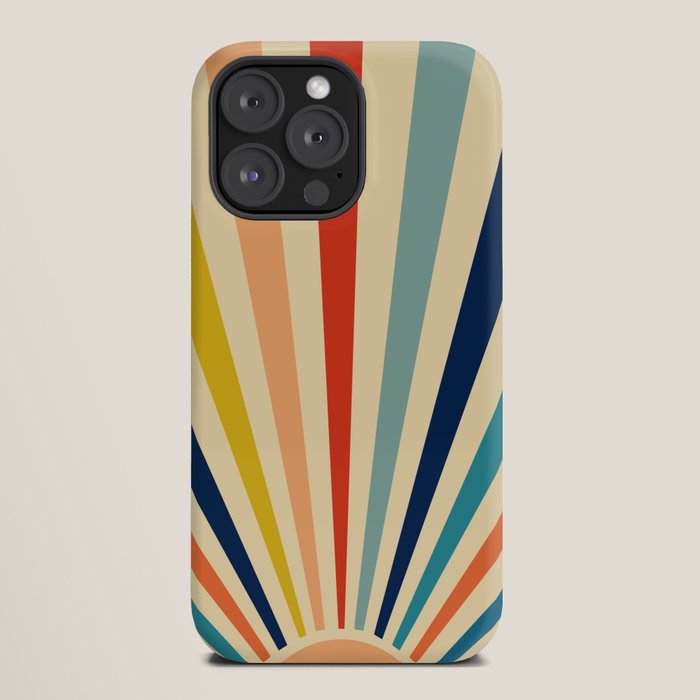 60s retro sun  iPhone Case