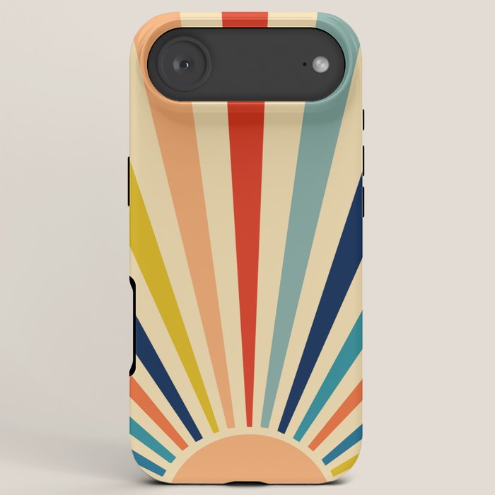 60s retro sun  iPhone Case