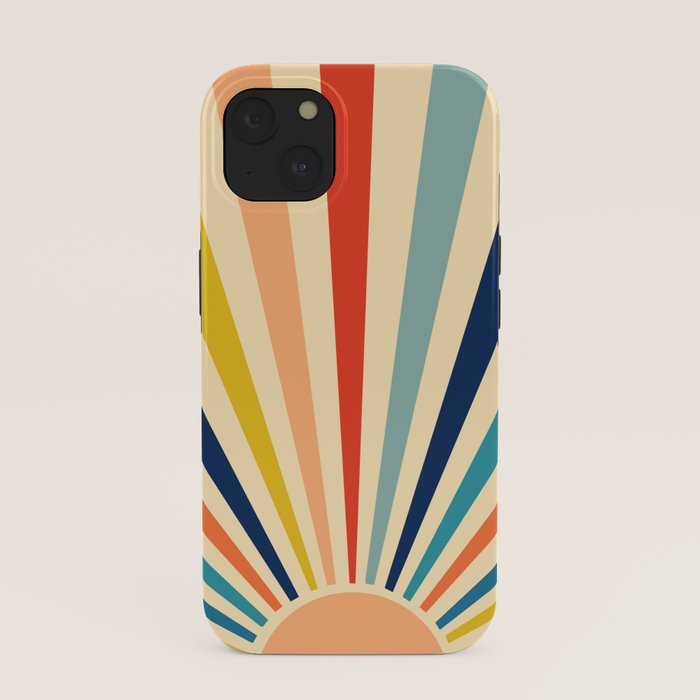 60s retro sun  iPhone Case