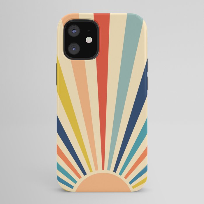 60s retro sun  iPhone Case