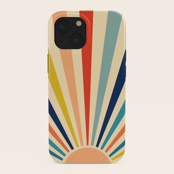 60s retro sun  iPhone Case