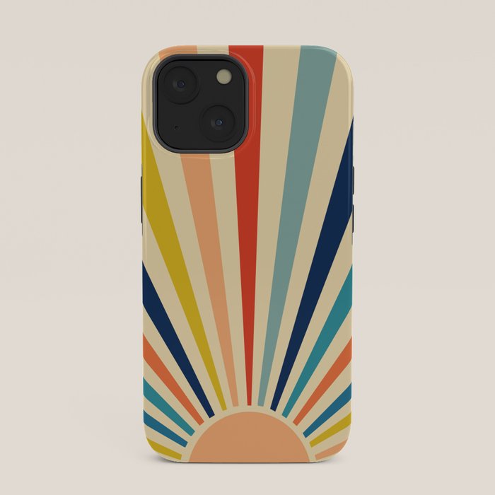 60s retro sun  iPhone Case