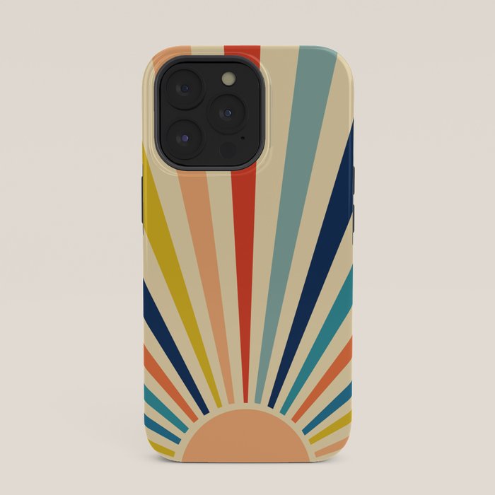 60s retro sun  iPhone Case