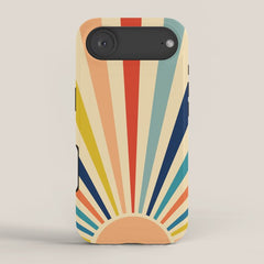 60s retro sun  iPhone Case