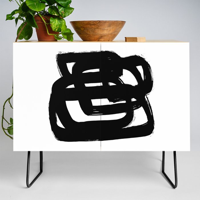 A Heavy Thought White Background Credenza
