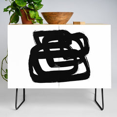A Heavy Thought White Background Credenza
