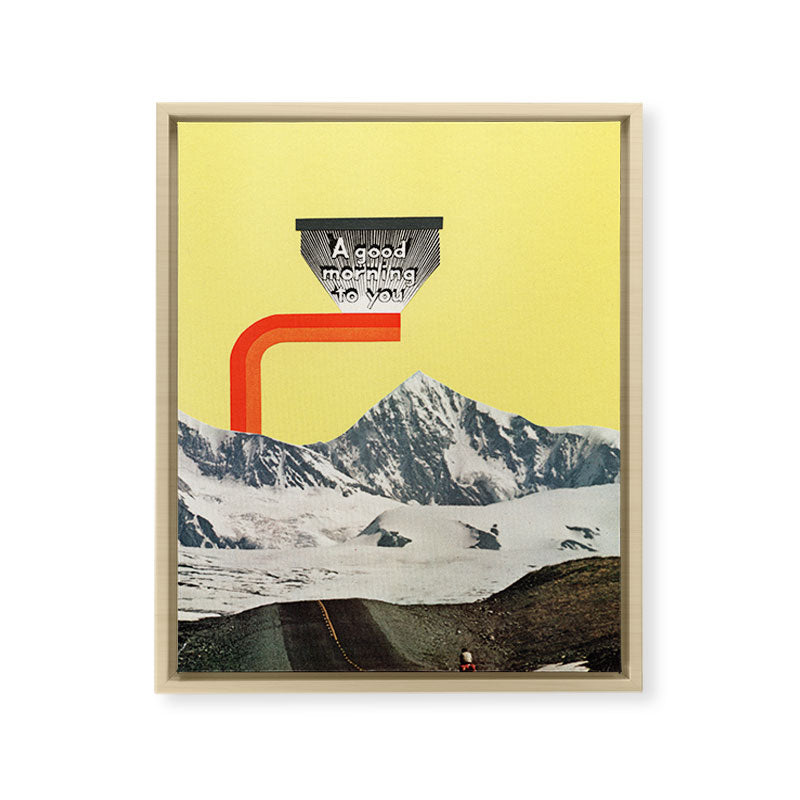 A Good Morning To You Framed Canvas Print