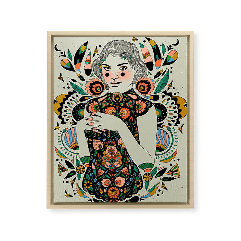 A Future Bright Framed Canvas Print
