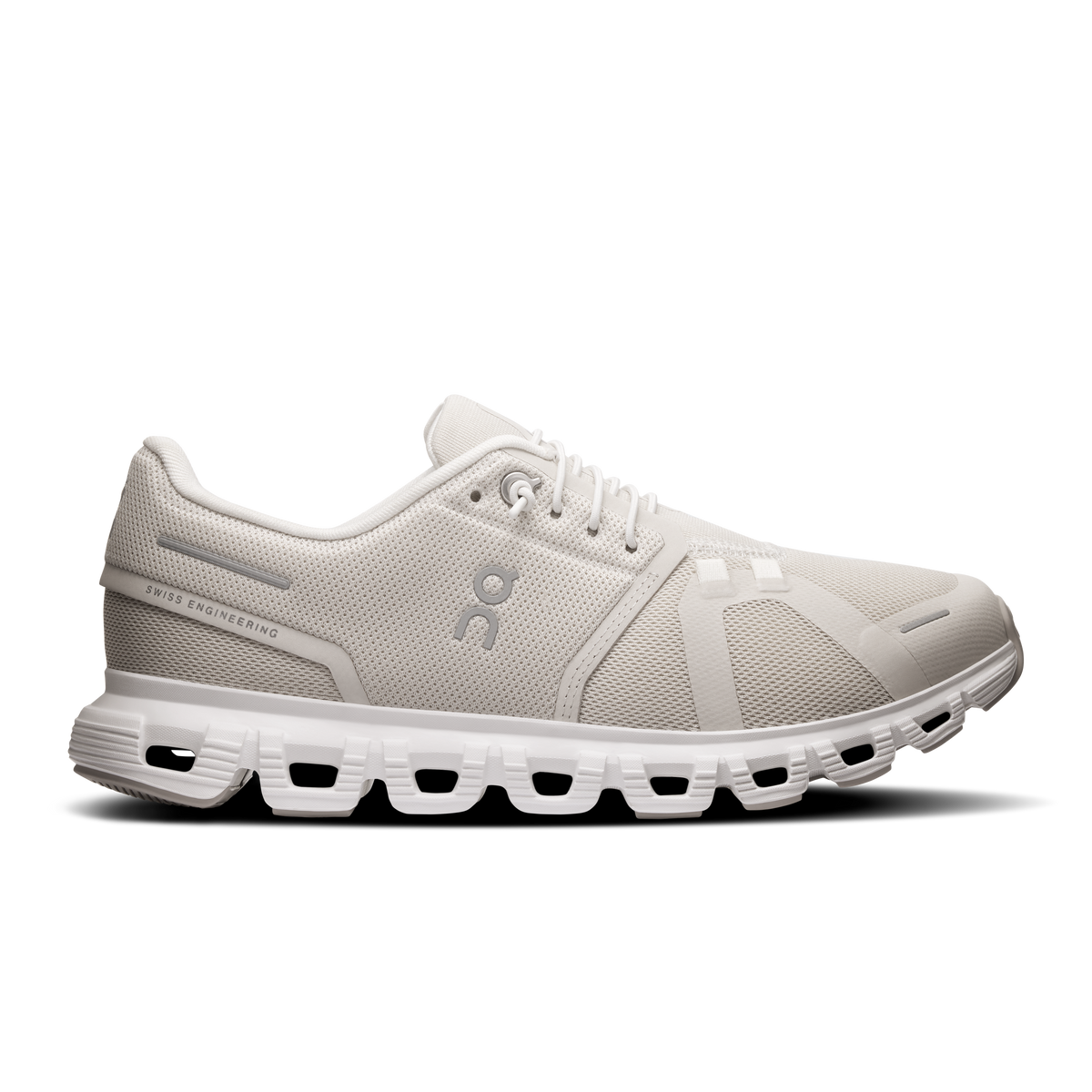 On Running Women's Cloud 6 Wide Shoes - Pearl / White