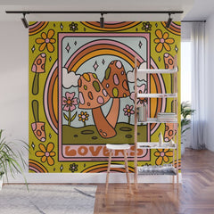 6. The Lovers Mushroom Wall Mural