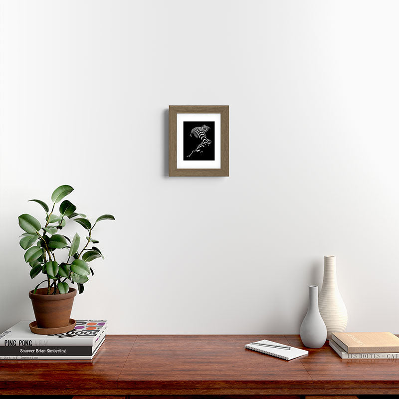 0774-AR BBW Sensual Legs Hips and Ass of a Large Woman Big Beautiful Art Nude Black and White Framed Art Print
